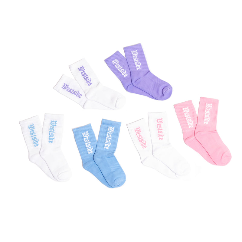 Pastel Crew Socks Twin Pack